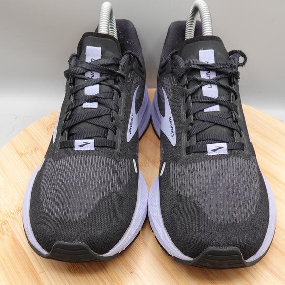 Brooks Shoes Womens Size 7 Black Purple Blue Launch 9 Athletic Running Sneakers - Picture 2 of 9